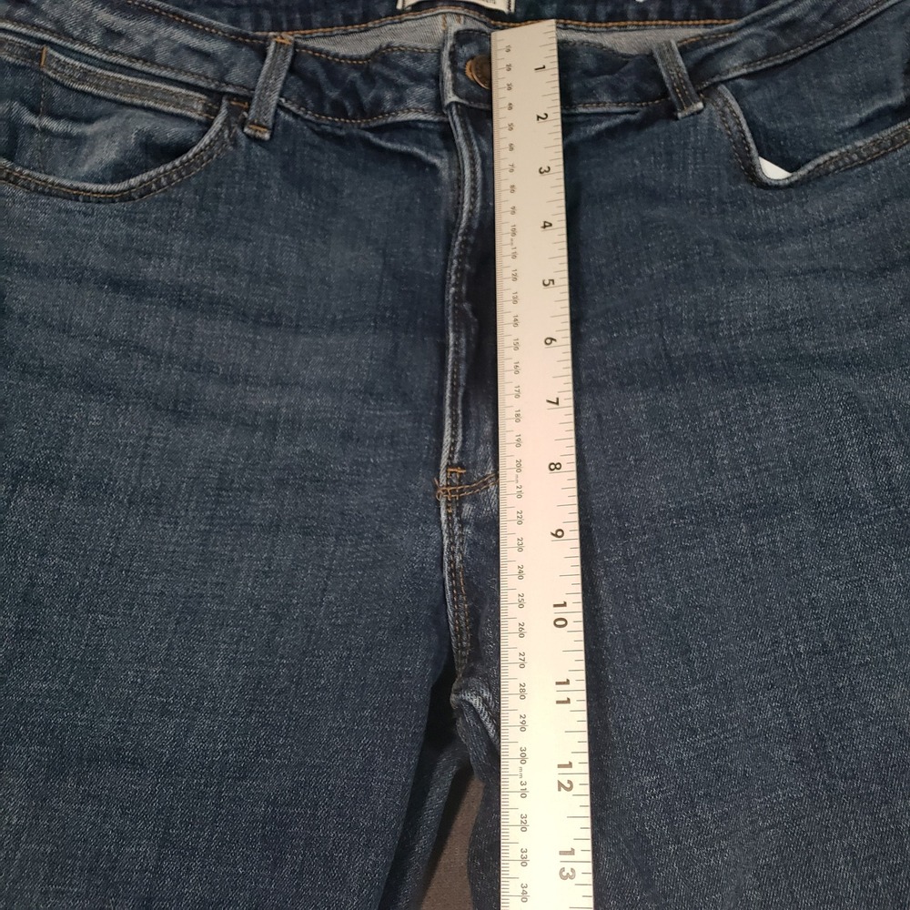 Wrangler High Rise Fierce Flare Jeans Womens 14x32 Blue Denim MT2FLBR - Picture 9 of 11